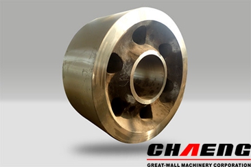 What material does chaeng rotary kiln support roller use?