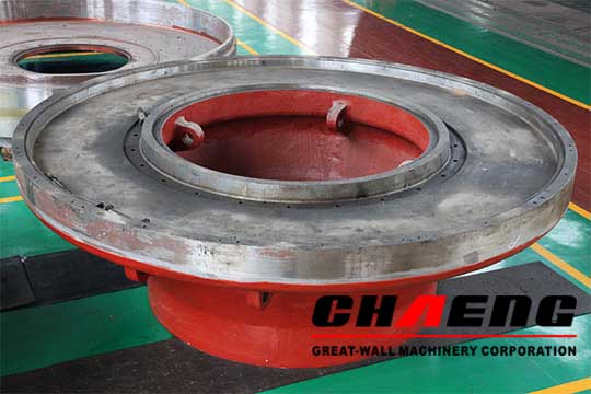 grinding table of vertical roller mill