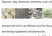 Environmental protection Cement Ball Mill