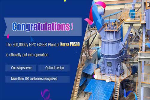 300,000t/a EPC GGBS Plant of Korea POSCO is put into operation